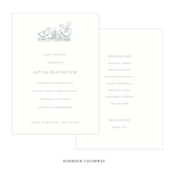 Heath Motif Baby Shower Invitation
