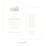 Heath Motif Baby Shower Invitation