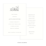 Heath Motif Baby Shower Invitation