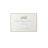 Heath Motif Birth Announcement
