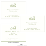 Heath Motif Birth Announcement