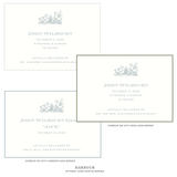 Heath Motif Birth Announcement