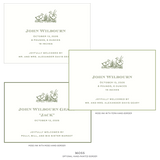 Heath Motif Birth Announcement
