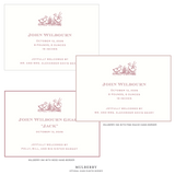 Heath Motif Birth Announcement