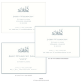Heath Motif Birth Announcement