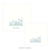 Heath Motif Cocktail Napkin