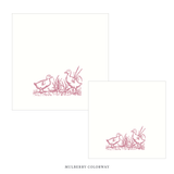 Heath Motif Cocktail Napkin