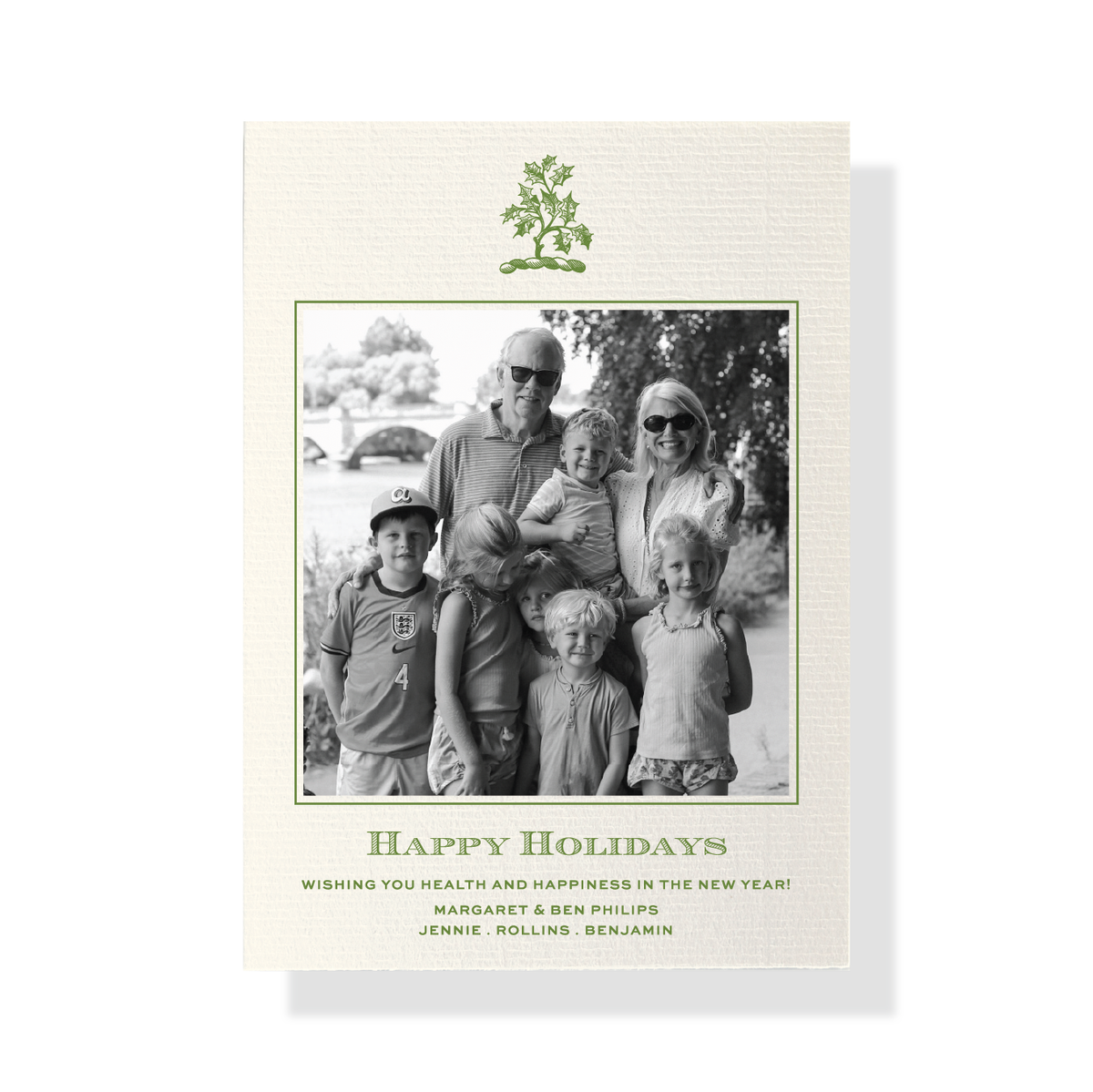 Heath Vintage Motif Classic Print Holiday Card