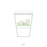 Heath Motif Paper Cup | 12 oz with Lid