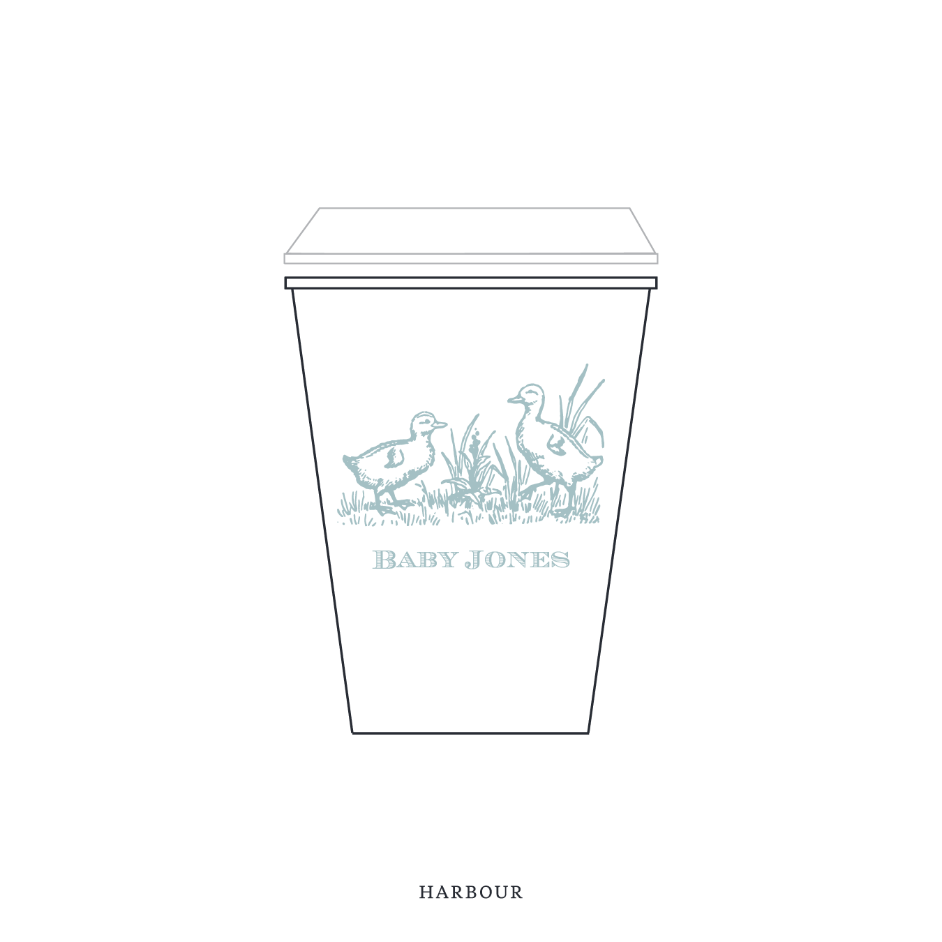 Heath Motif Paper Cup | 12 oz with Lid