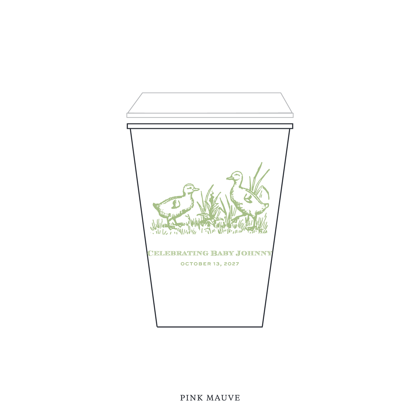 Heath Motif Paper Cup | 12 oz with Lid