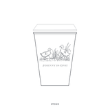 Heath Motif Paper Cup | 12 oz with Lid
