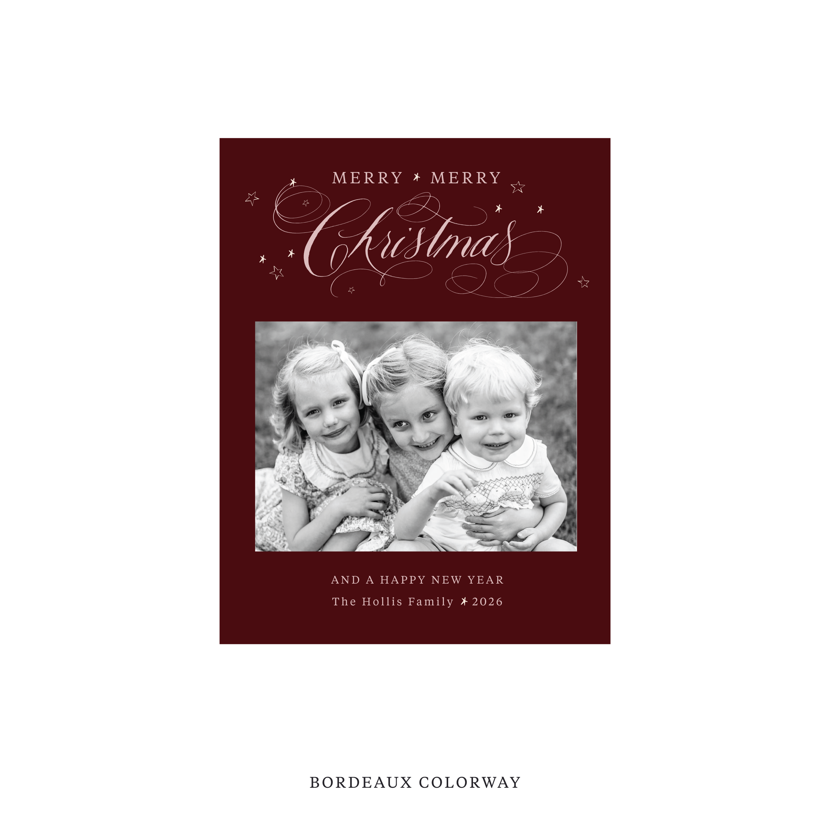 Stanbury Classic Flat Print Holiday Card, Small