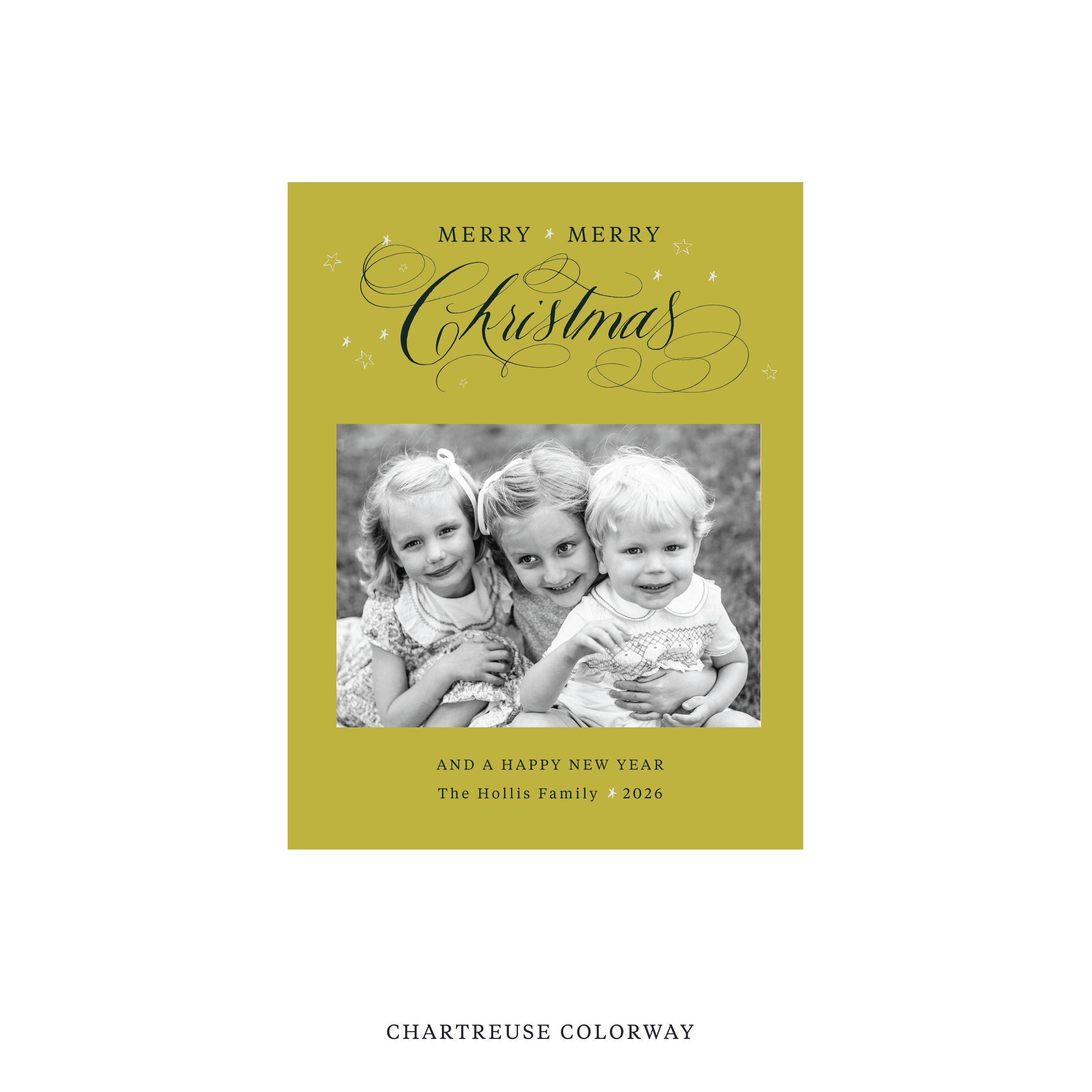 Stanbury Classic Flat Print Holiday Card, Small