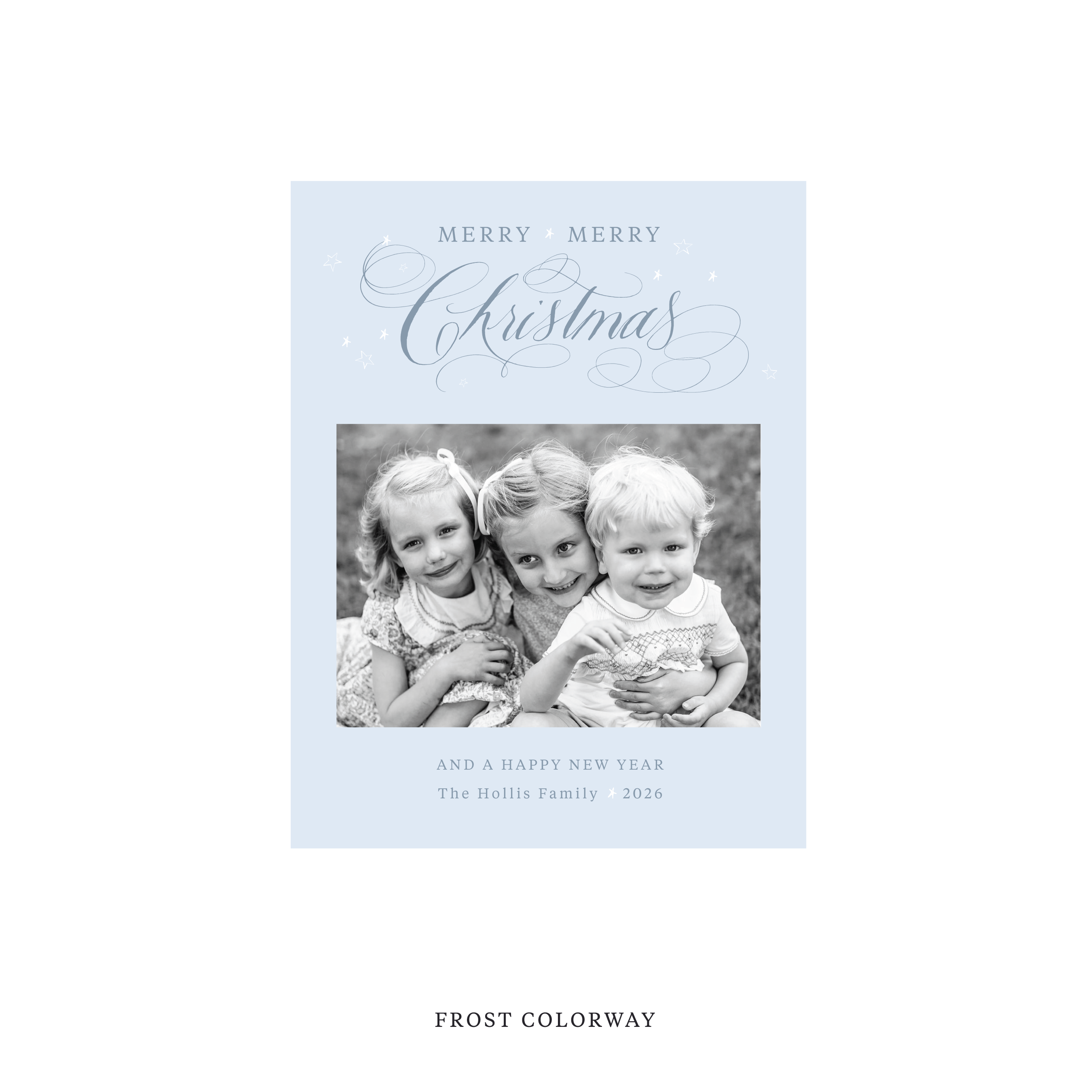 Stanbury Classic Flat Print Holiday Card, Small