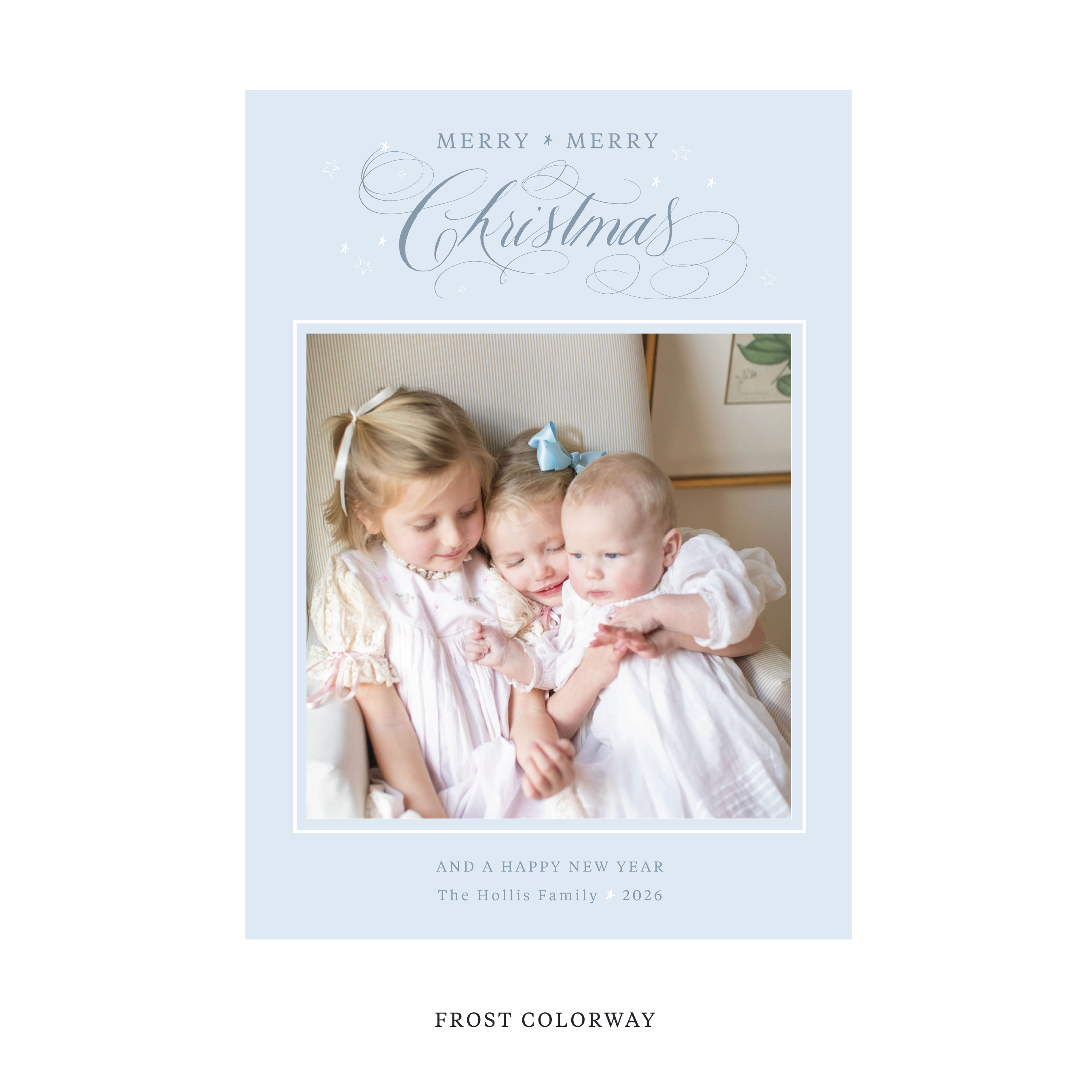 Stanbury Classic Flat Print Holiday Card, Large