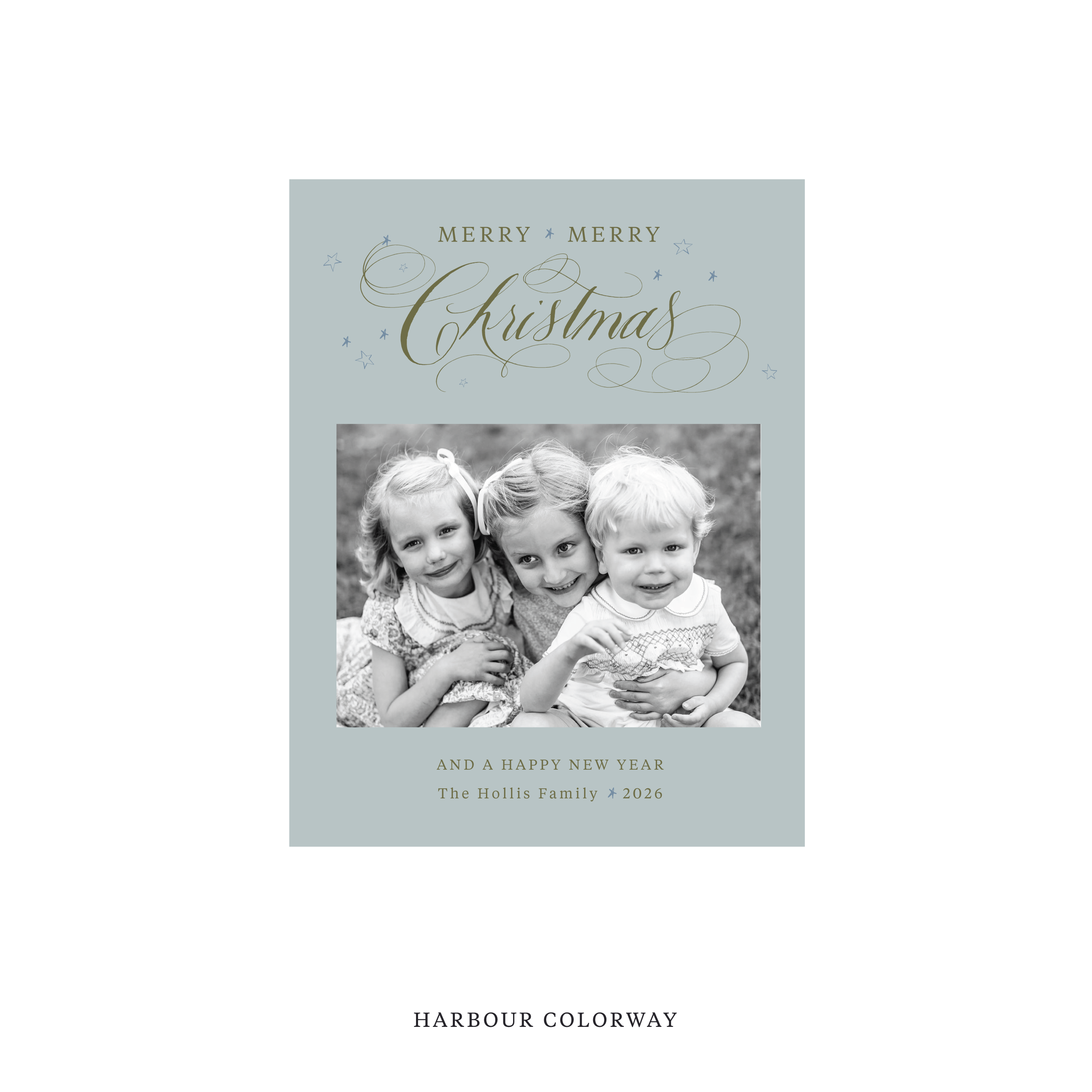 Stanbury Classic Flat Print Holiday Card, Small