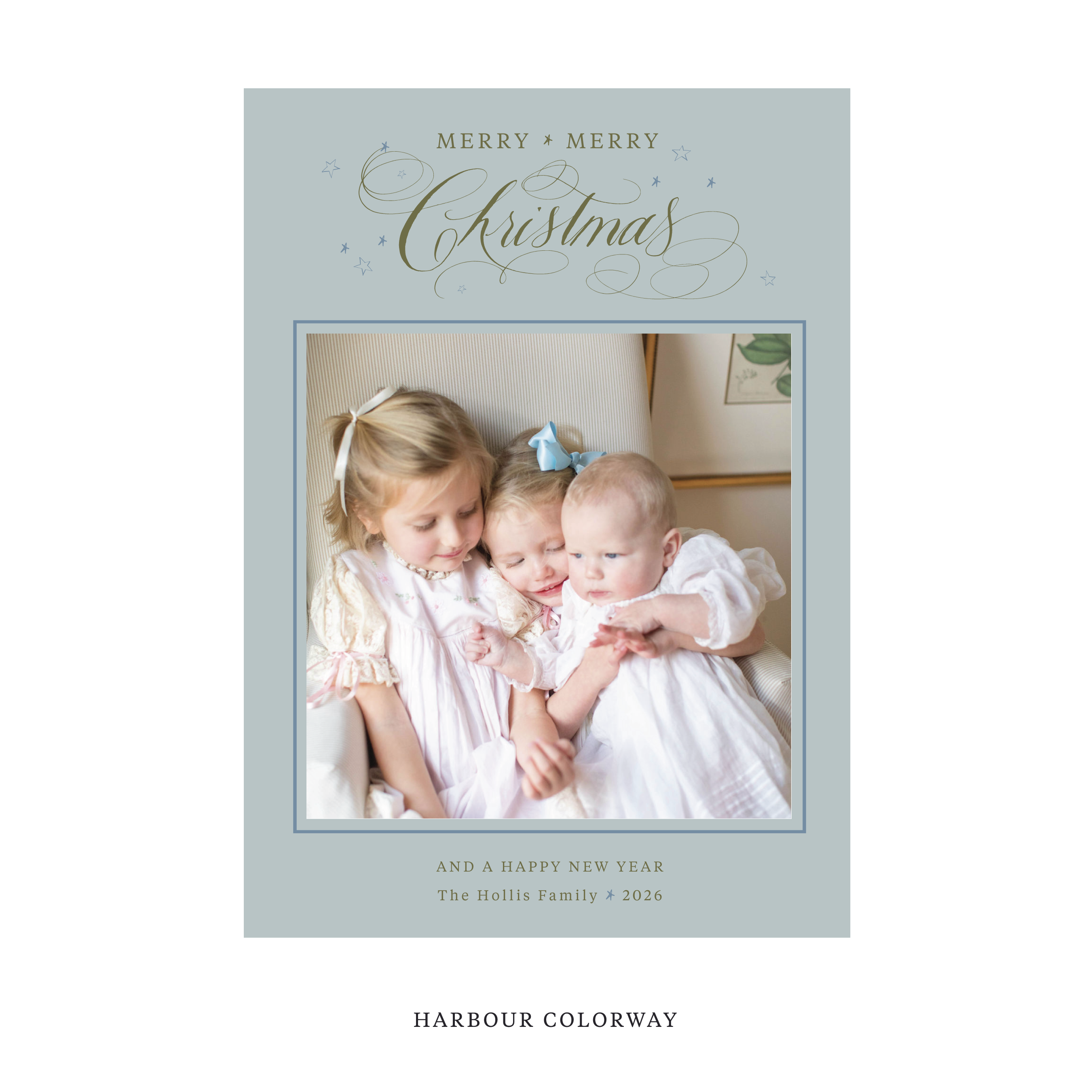 Stanbury Classic Flat Print Holiday Card, Large