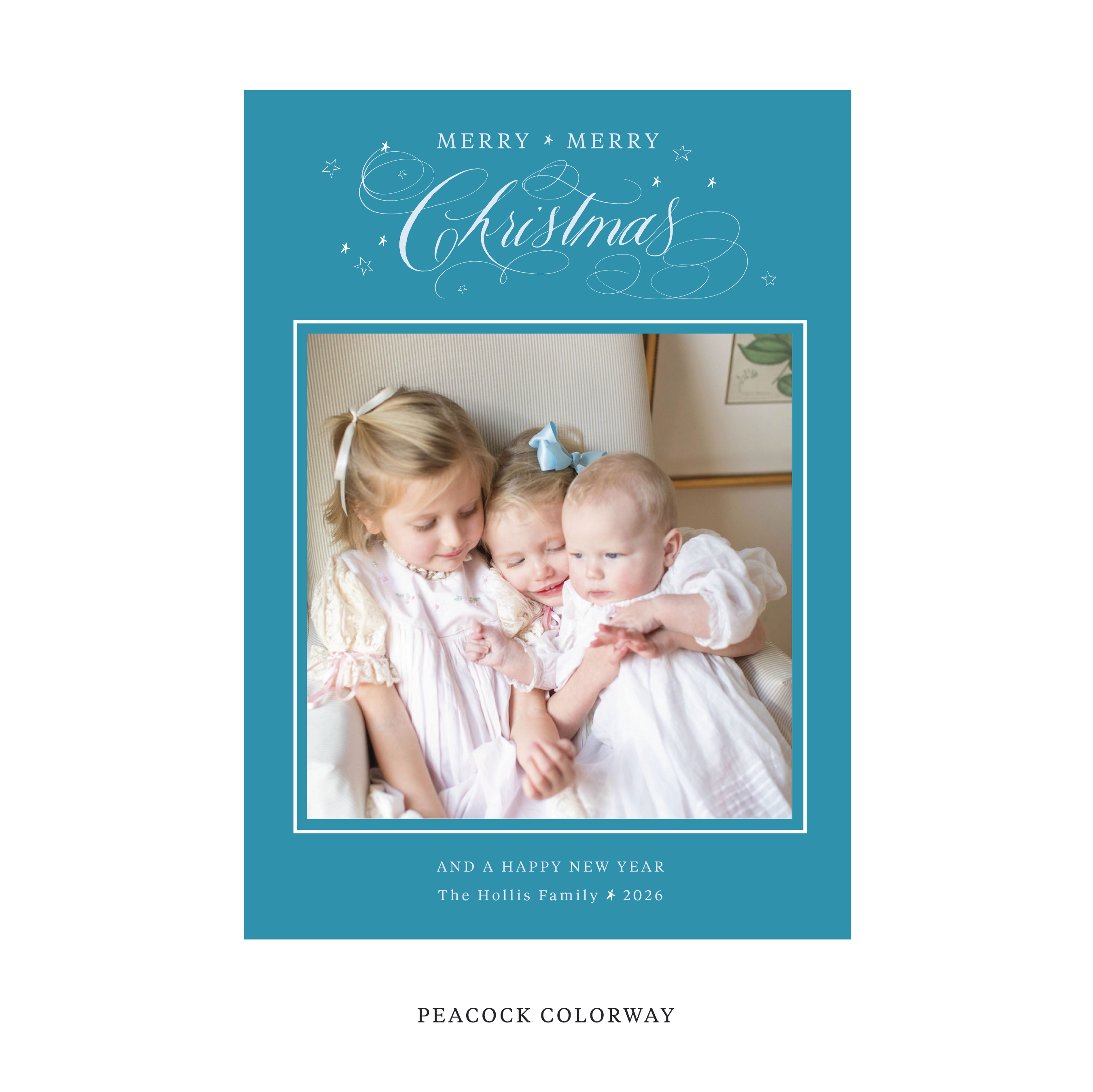 Stanbury Classic Flat Print Holiday Card, Large