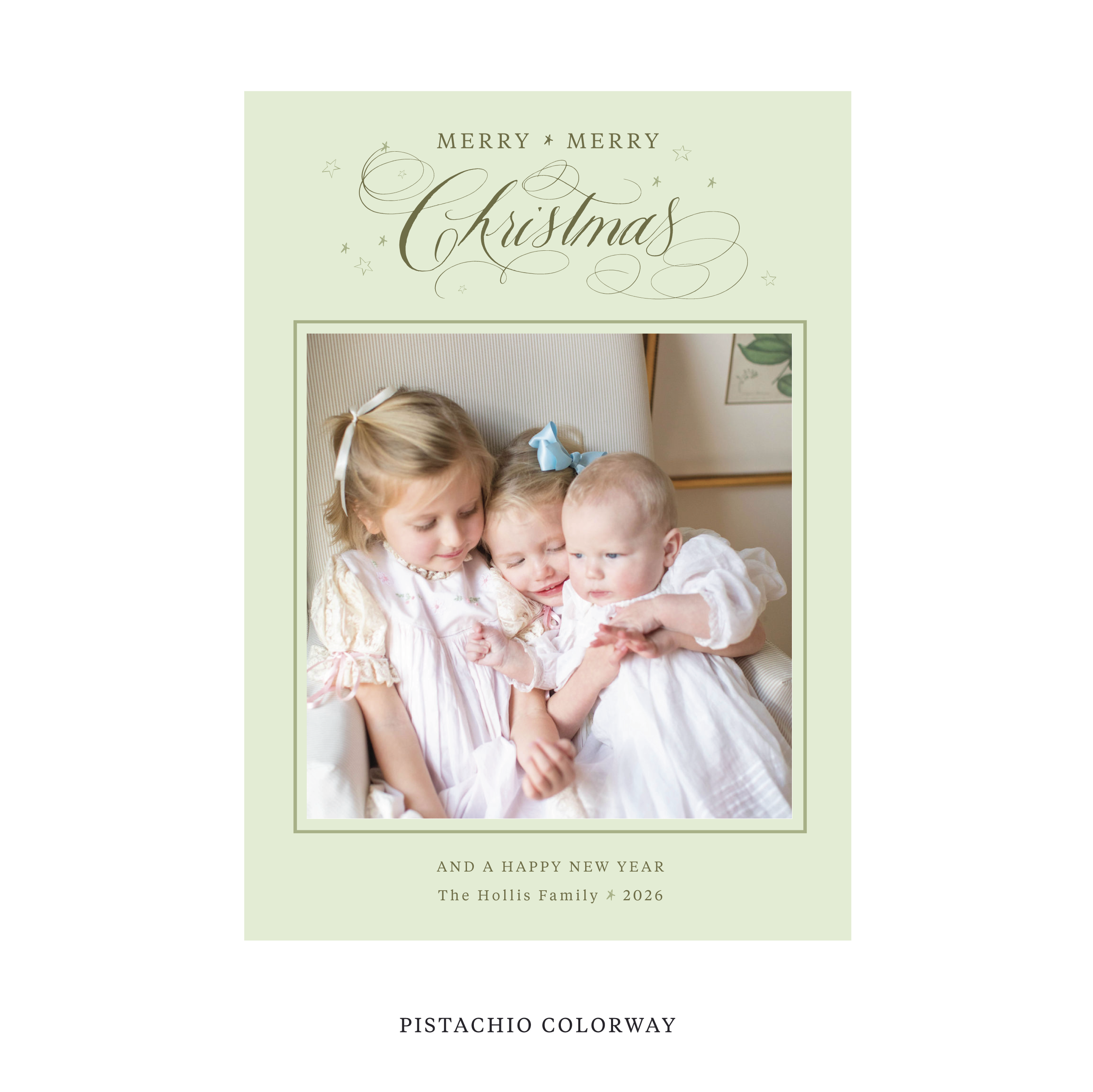 Stanbury Classic Flat Print Holiday Card, Large