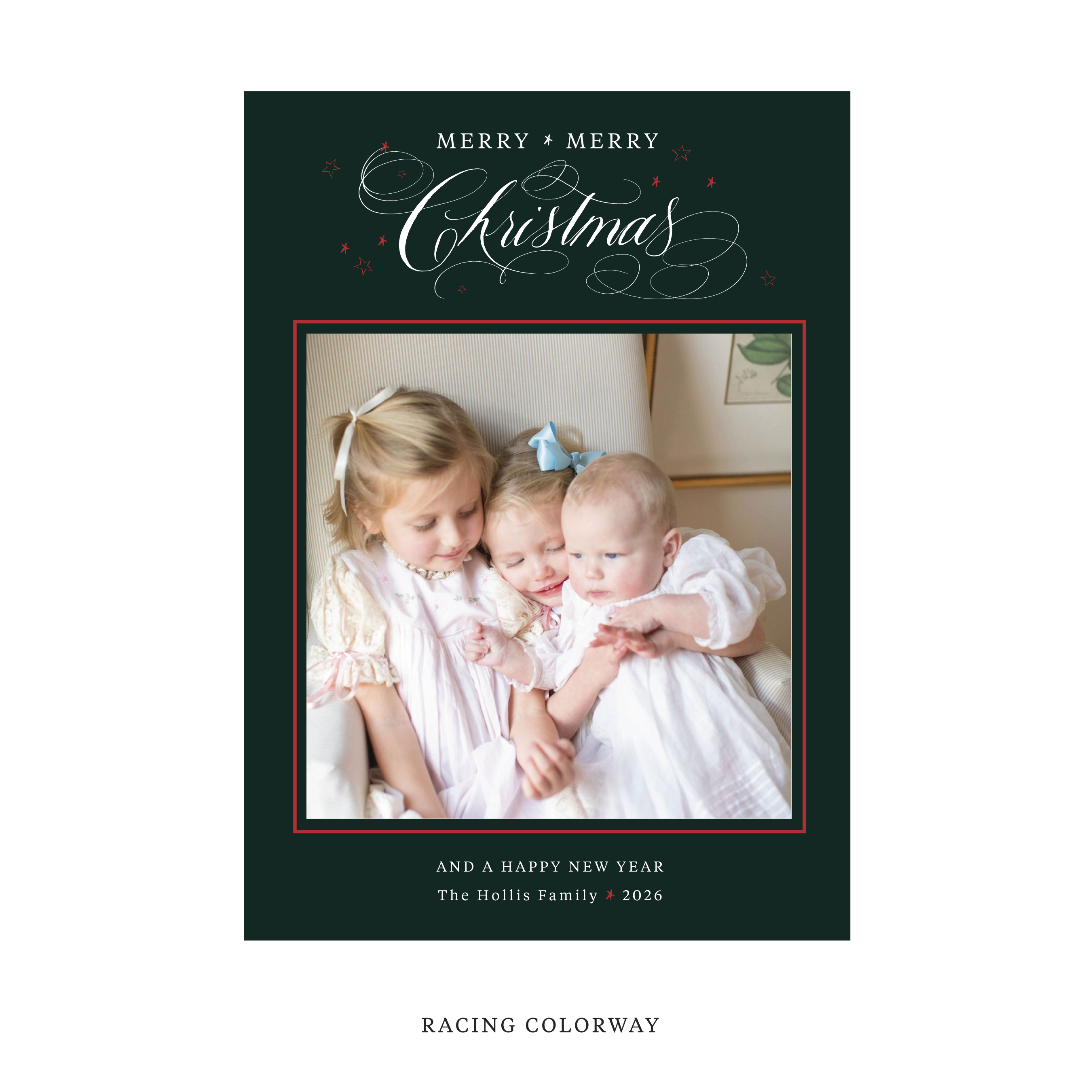 Stanbury Classic Flat Print Holiday Card, Large