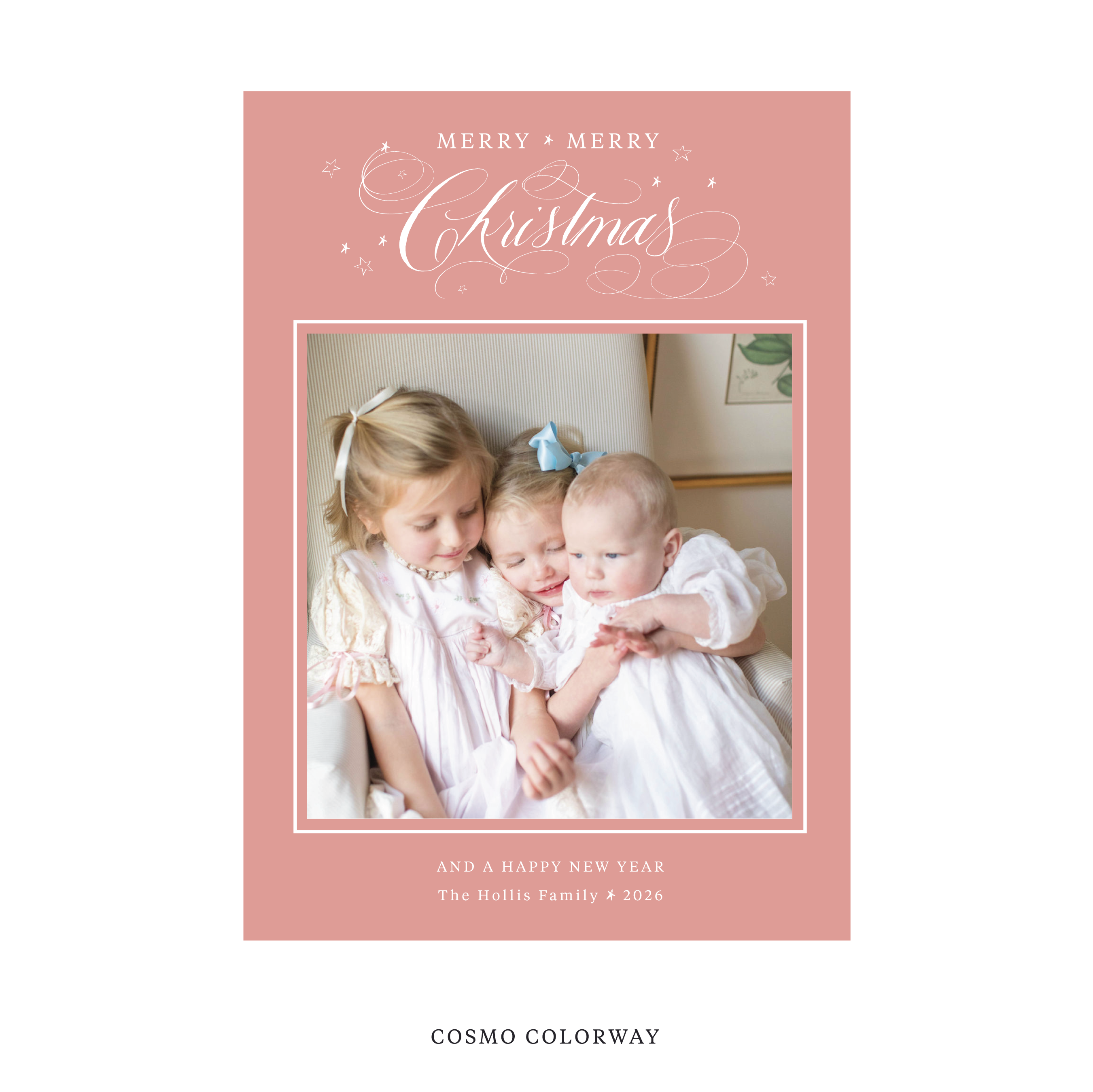 Stanbury Classic Flat Print Holiday Card, Large