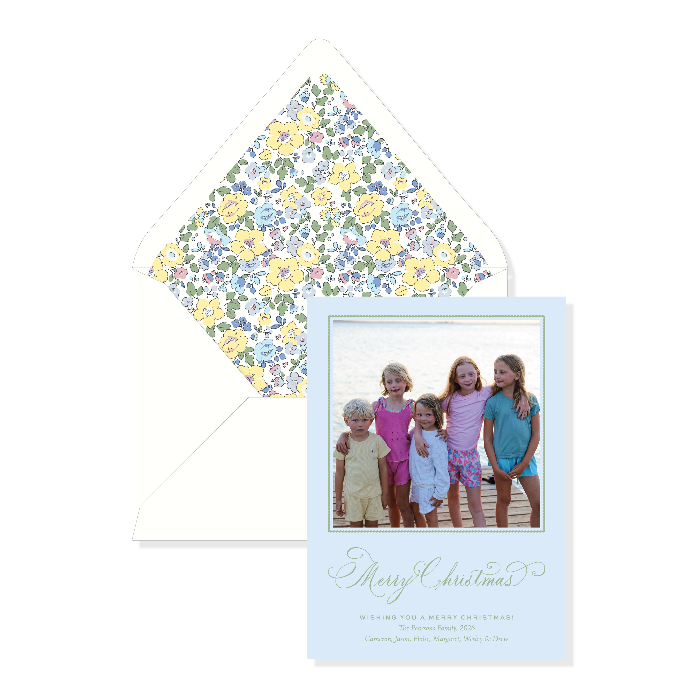 Honeyfield Garden Classic Printed Holiday Card