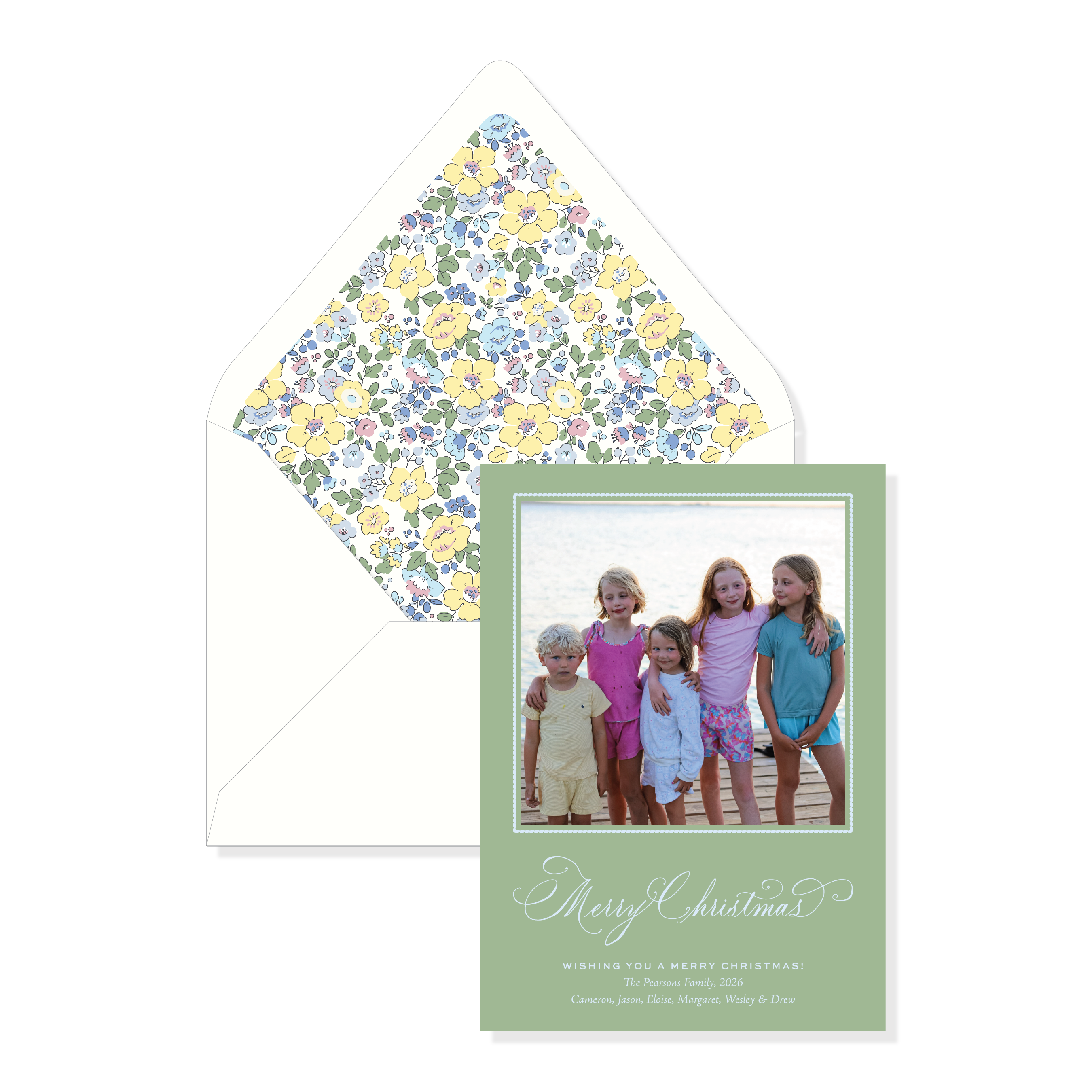 Honeyfield Garden Classic Printed Holiday Card