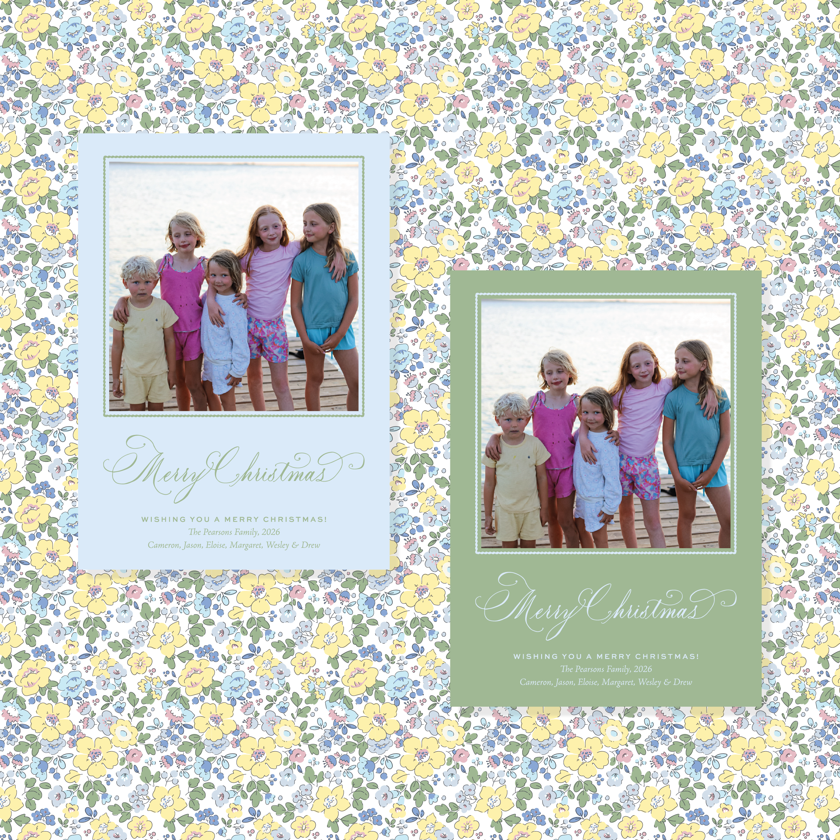 Honeyfield Garden Classic Printed Holiday Card