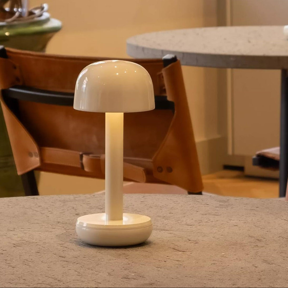 Humble II Portable Lamp, Ivory Gloss