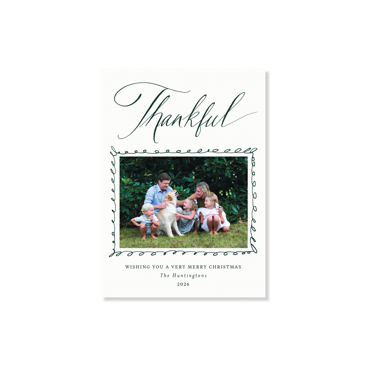 Huntington Letterpress Holiday Card, Medium