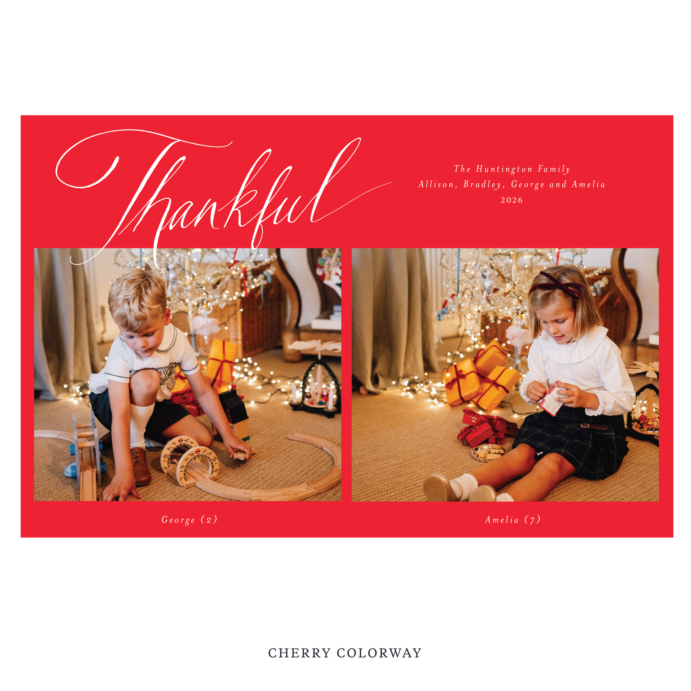 Huntington Digital Photo Holiday Card, Extra Large