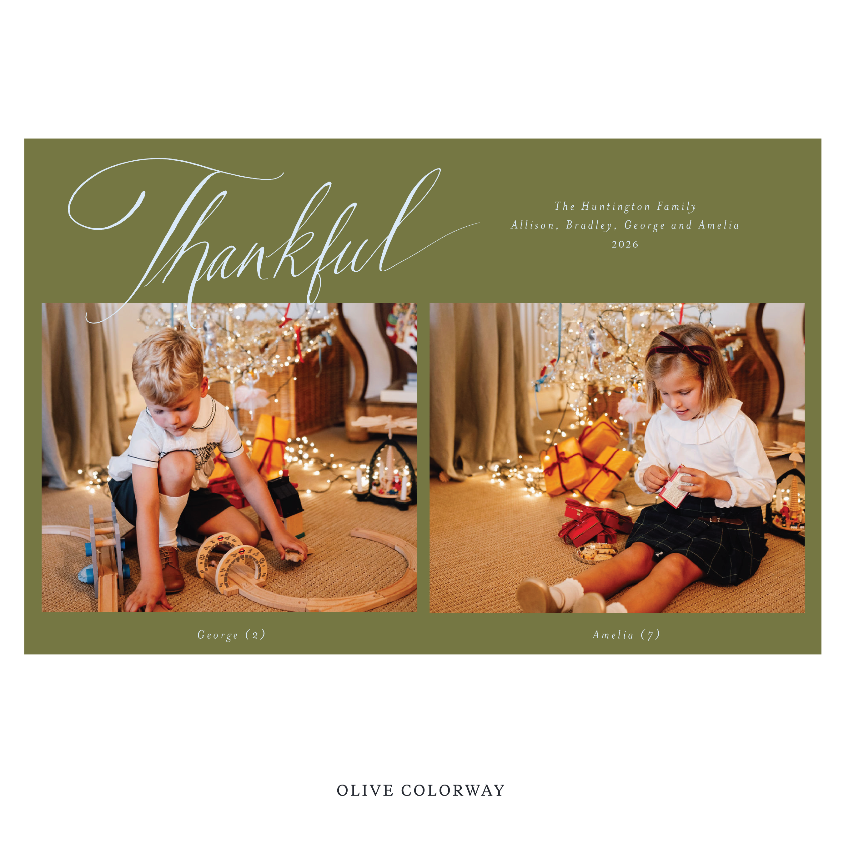 Huntington Digital Photo Holiday Card, Extra Large