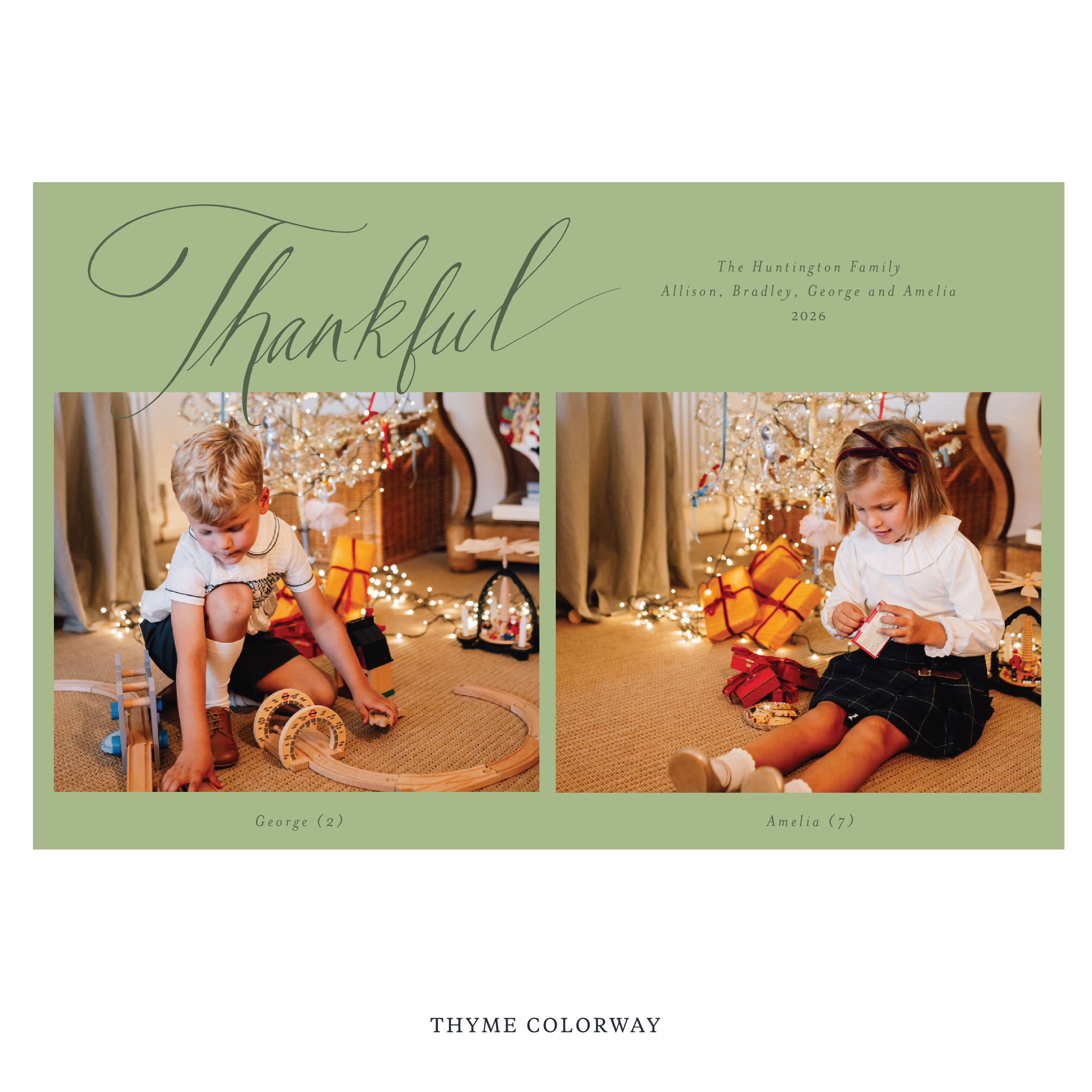 Huntington Digital Photo Holiday Card, Extra Large