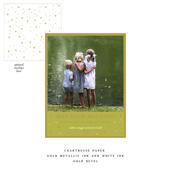 Hyacinth Small Luxe Holiday Card