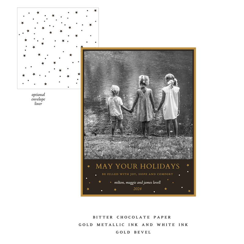 Hyacinth Small Luxe Holiday Card