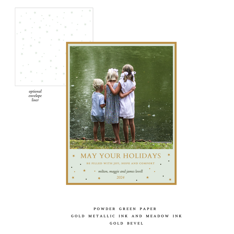 Hyacinth Small Luxe Holiday Card