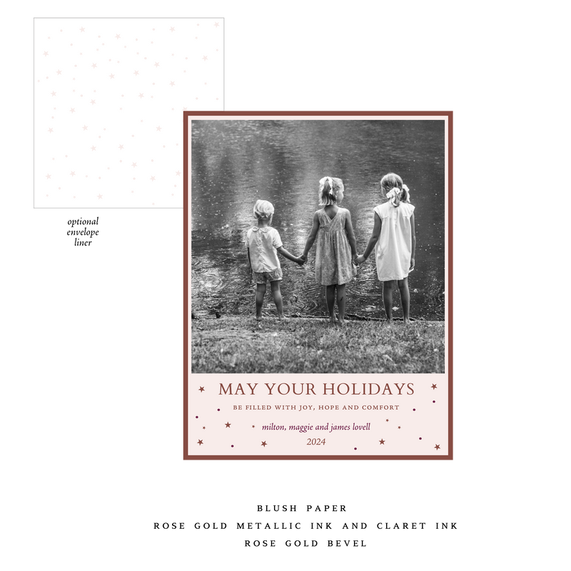 Hyacinth Small Luxe Holiday Card