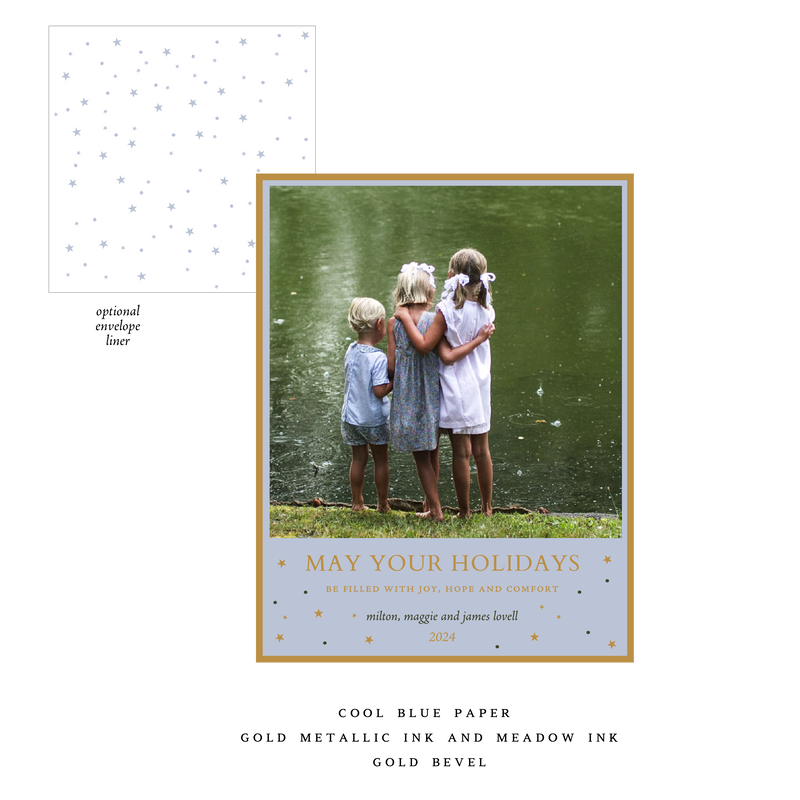 Hyacinth Small Luxe Holiday Card