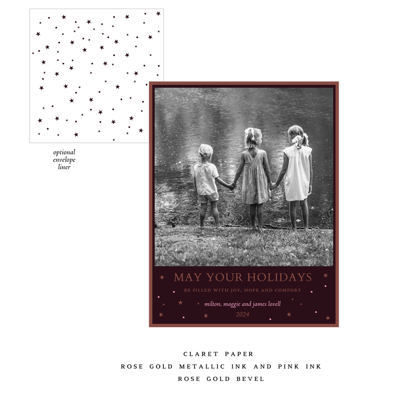 Hyacinth Small Luxe Holiday Card