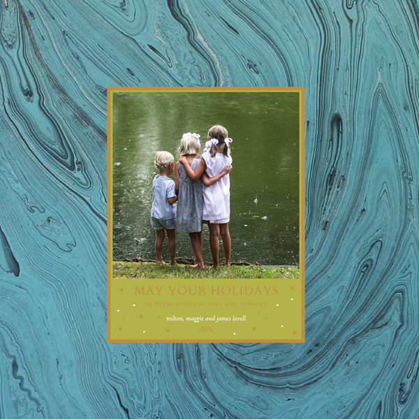 Hyacinth Small Luxe Holiday Card