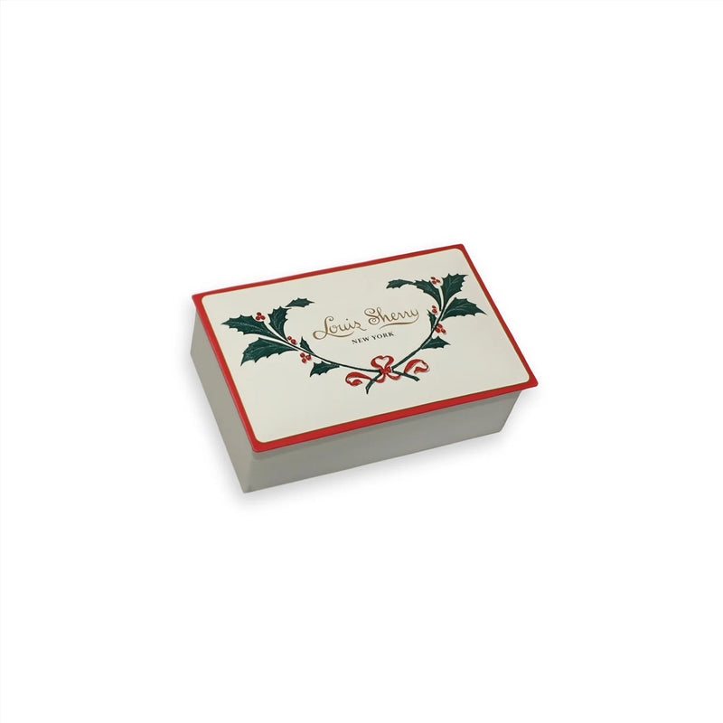 2-Piece Louis Sherry Chocolates Tin, Holly