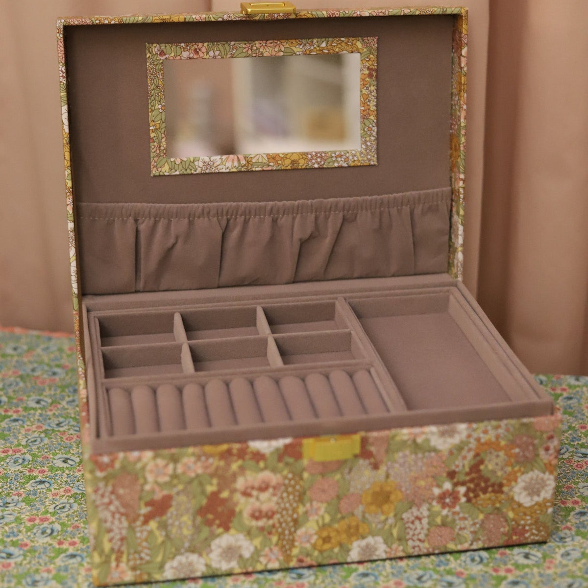 Liberty Large Jewelry Box, Liberty Ciara Green