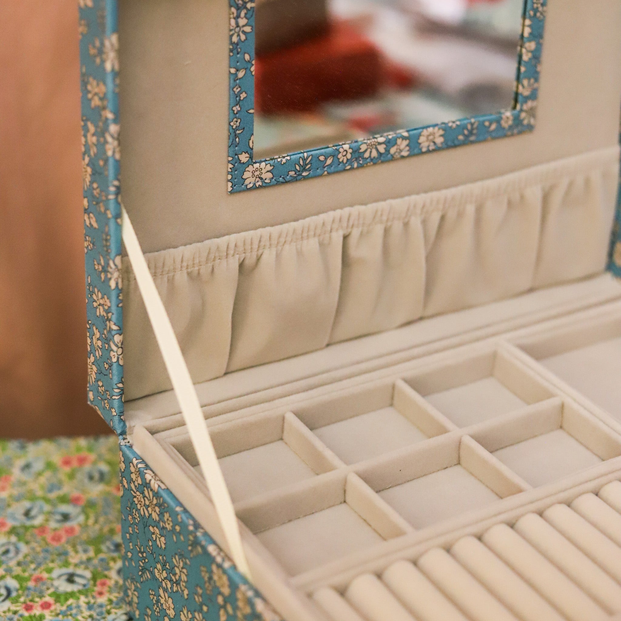 Liberty Large Jewelry Box, Capel Soft Teal