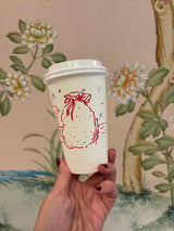 Sleeve of 10 Santa Coffee Cups and Lids