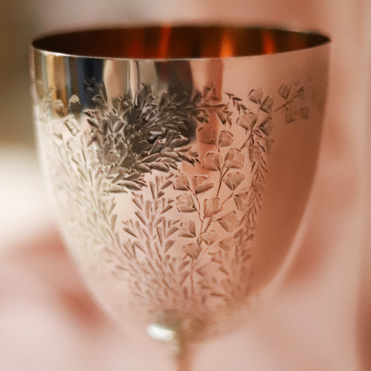 Antique Victorian Sterling Silver Goblet, Sheffield 1885