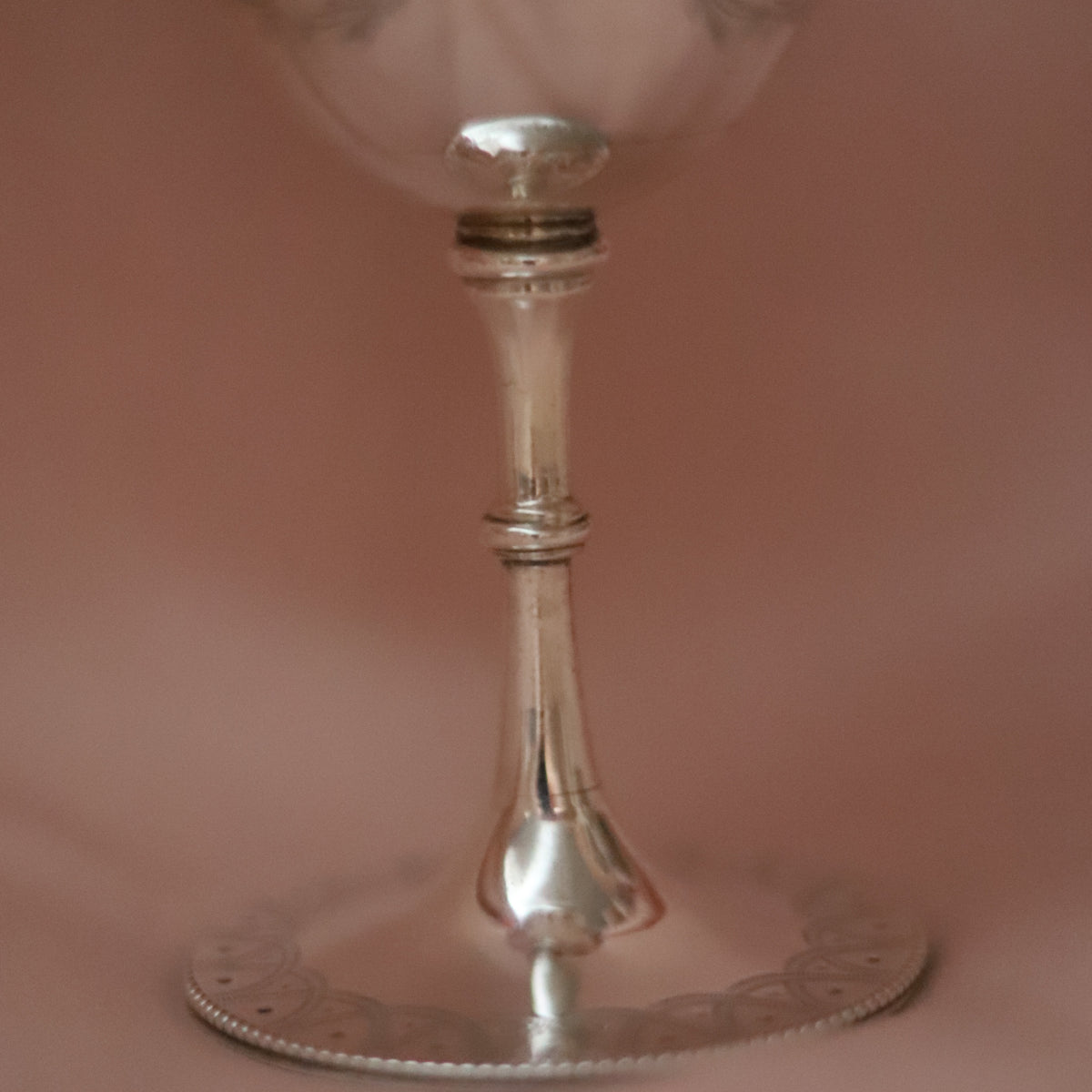 Antique Victorian Sterling Silver Goblet, London 1872