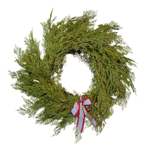 Faux Cedar Wreath