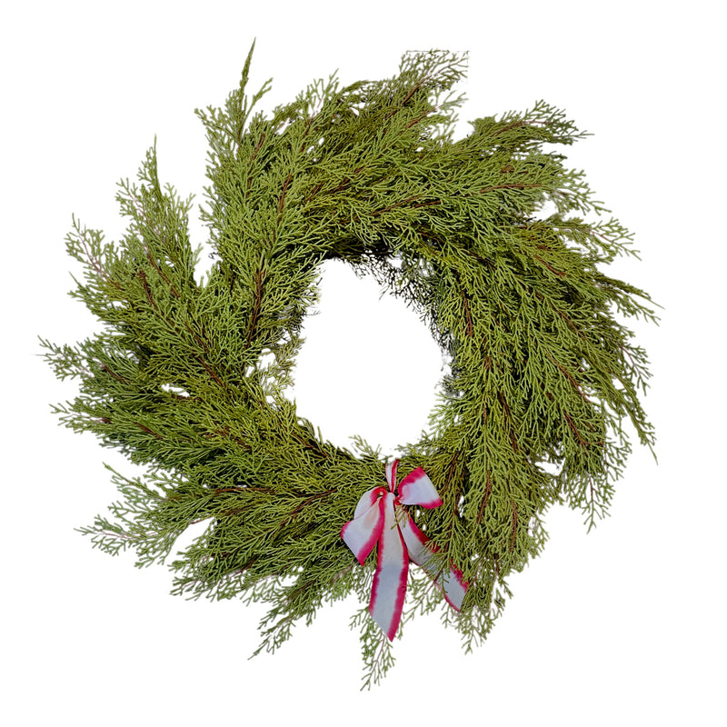 Faux Cedar Wreath