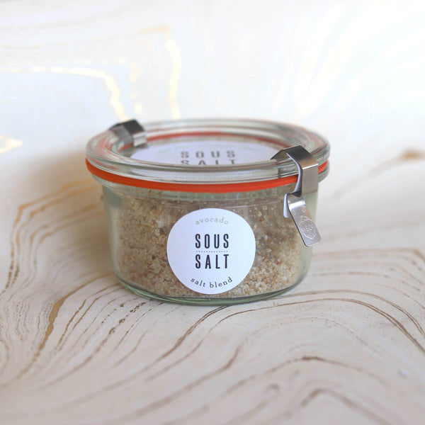 Grey Salt Avocado & Lime Glass Jar